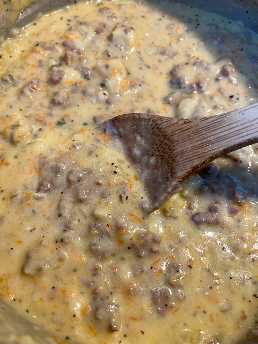 Cheeseburger Soup – Rocky Ridge Farms