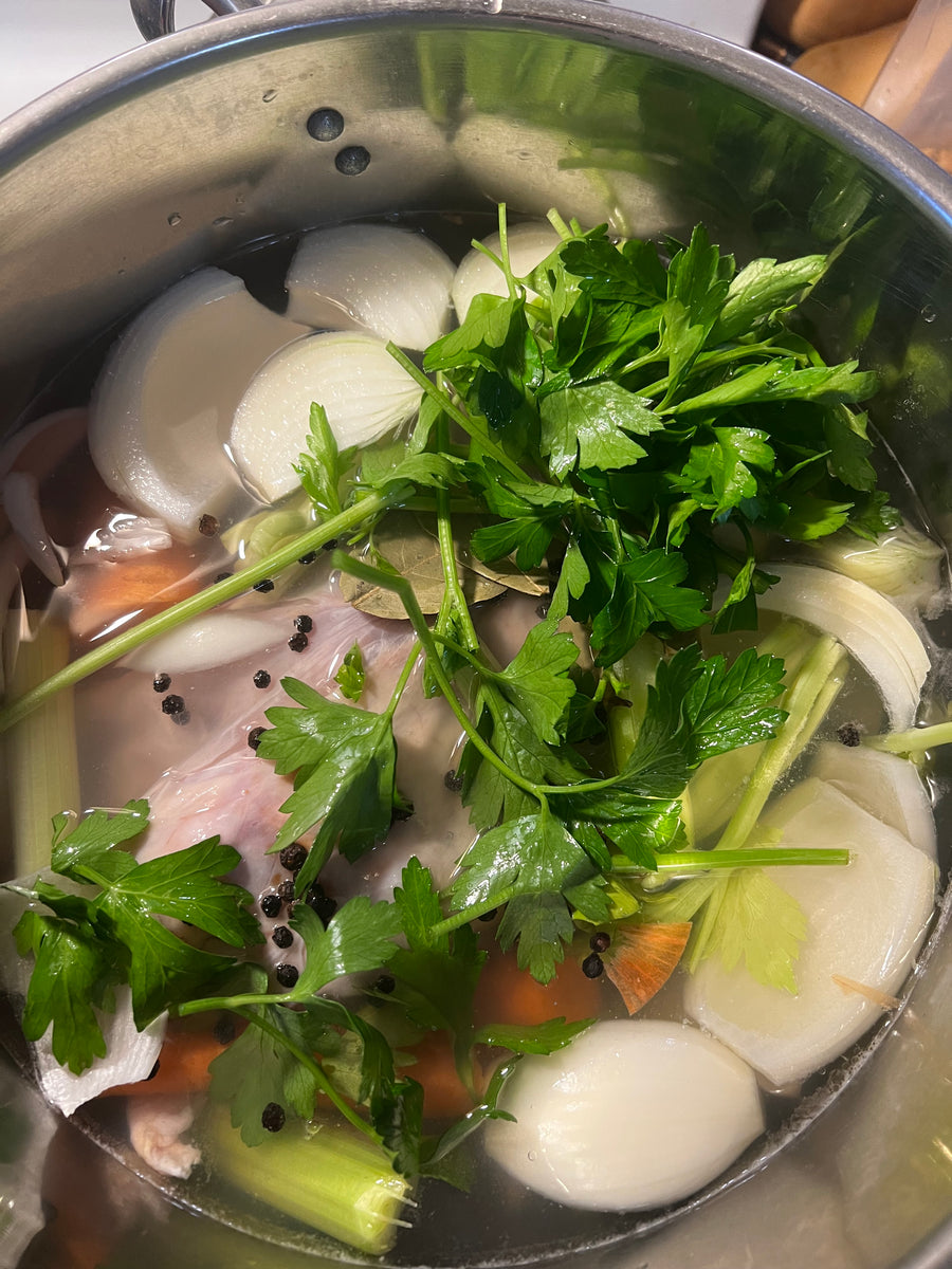 Homemade Chicken Stock Rocky Ridge Farms