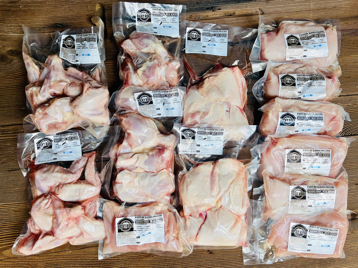 Pastured Poultry: Bulk Chicken Boxes – Rocky Ridge Farms
